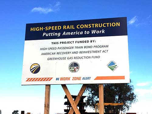 High Speed Rail Construction Poster